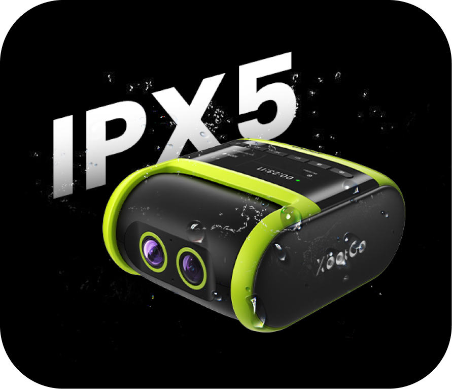 IPX5 weather resistance