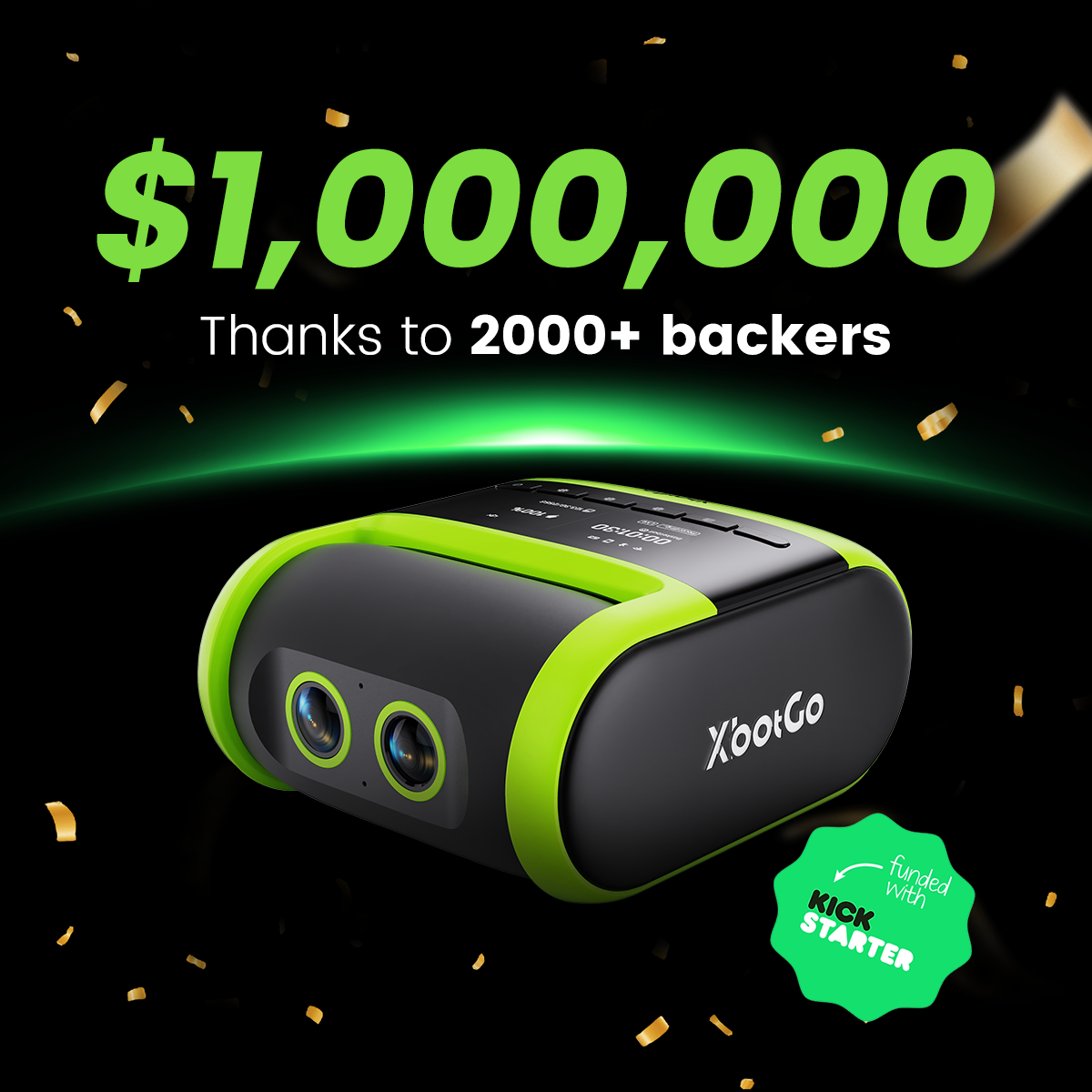 BREAKING: XbotGo Falcon knackt auf Kickstarter in nur 2 Stunden 1 Million US-Dollar!