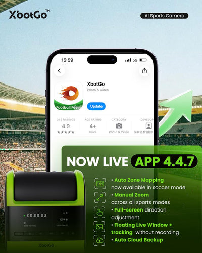 XbotGo APP 4.4.7: Manual Zoom, Smarter Soccer Setup, and More