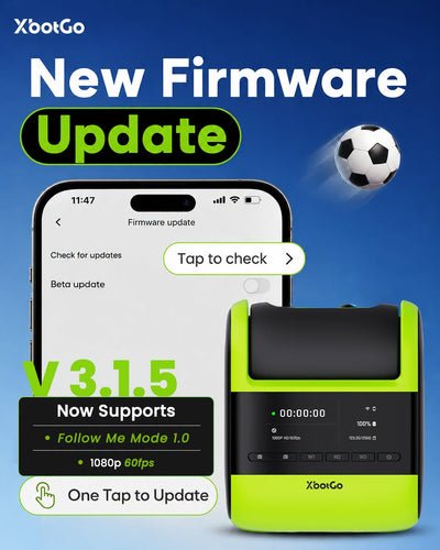 XbotGo Falcon Firmware v3.1.5: 1080p/60fps und Follow-Me-Modus