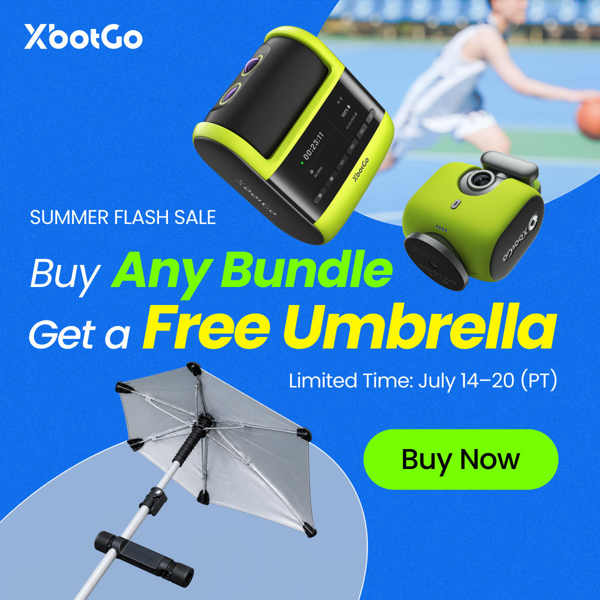 XbotGo Summer Flash Sale: Free Umbrella With Any Bundle