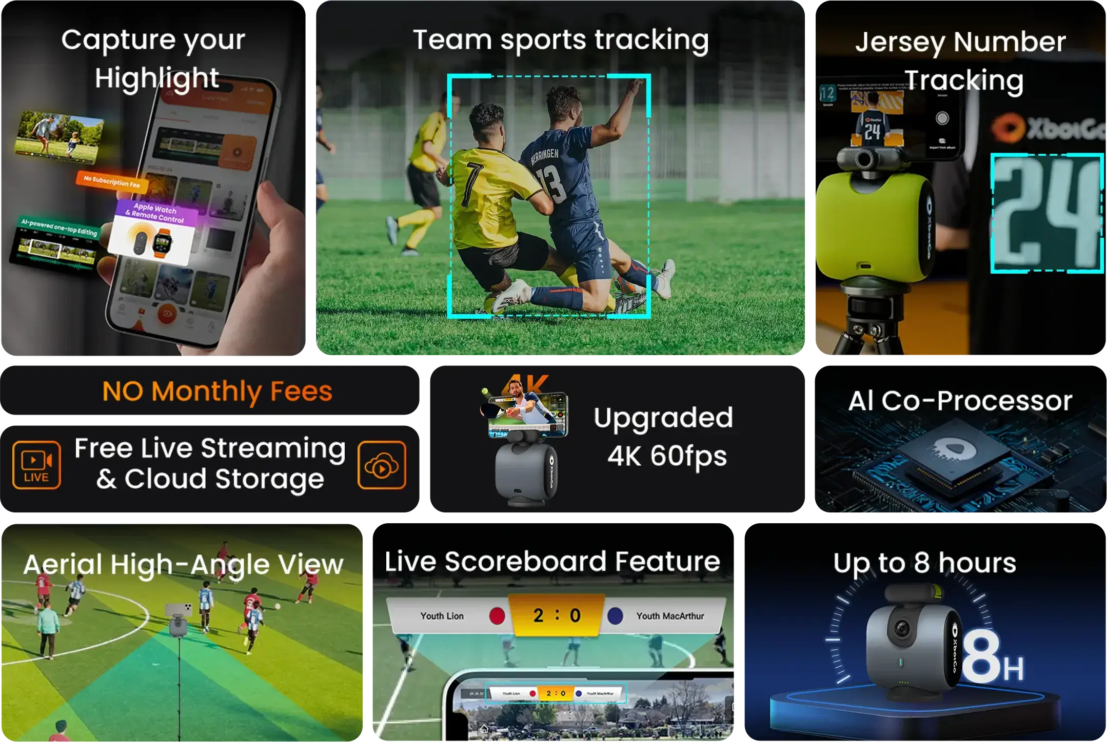 XbotGo Chameleon-Your Best AI Sports Cameraman XbotGo Chameleon-Your Best AI Sports Cameraman
