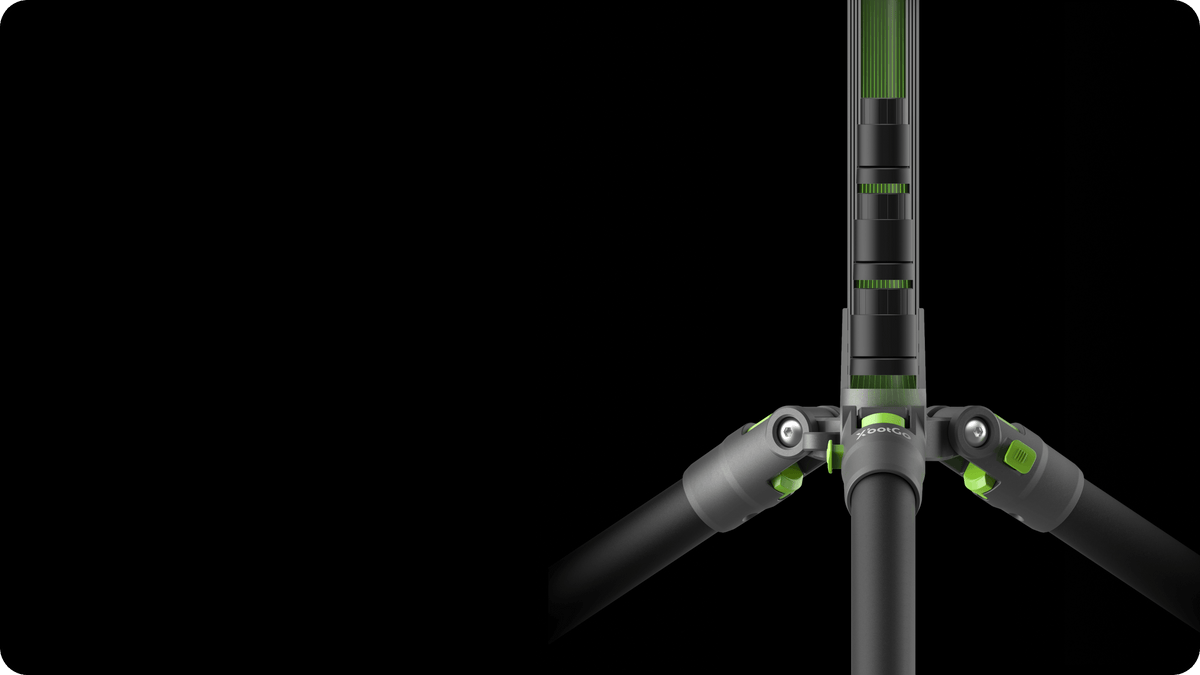 Columna de fibra de carbono con amortiguación neumática